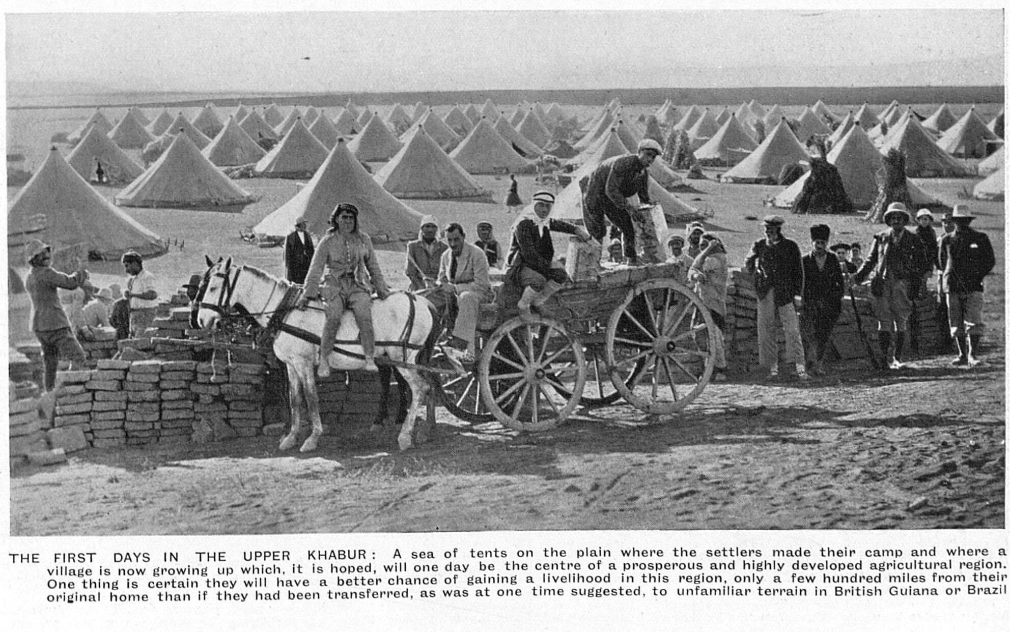 Tent camp of the first Assyrian settlers on the Upper Khabur, 1935
