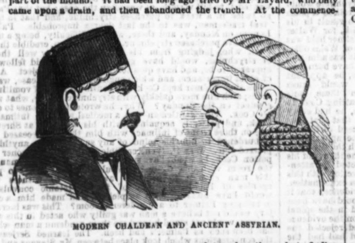"Modern Chaldean and ancient Assyrian", engraving, 1856