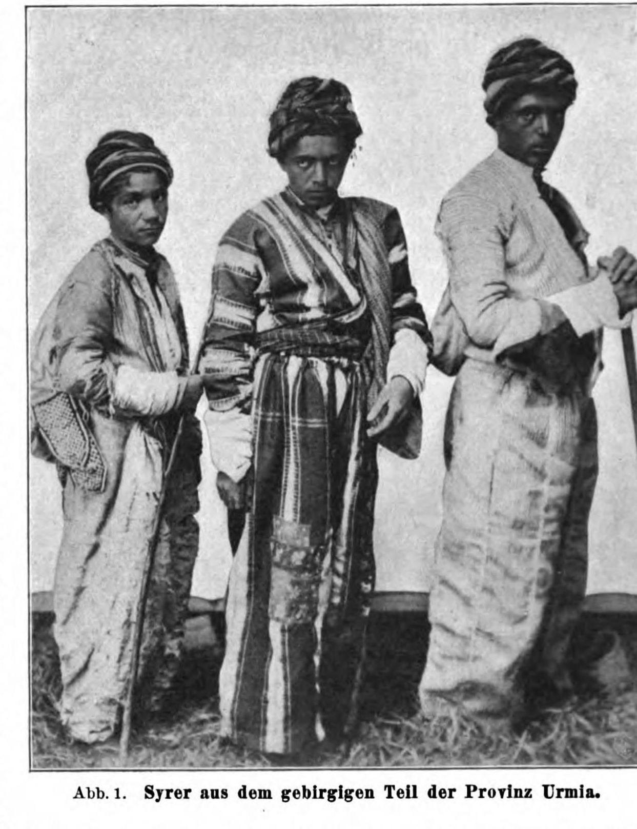 Assyrian young men from the mountains of Urmia province, 1909