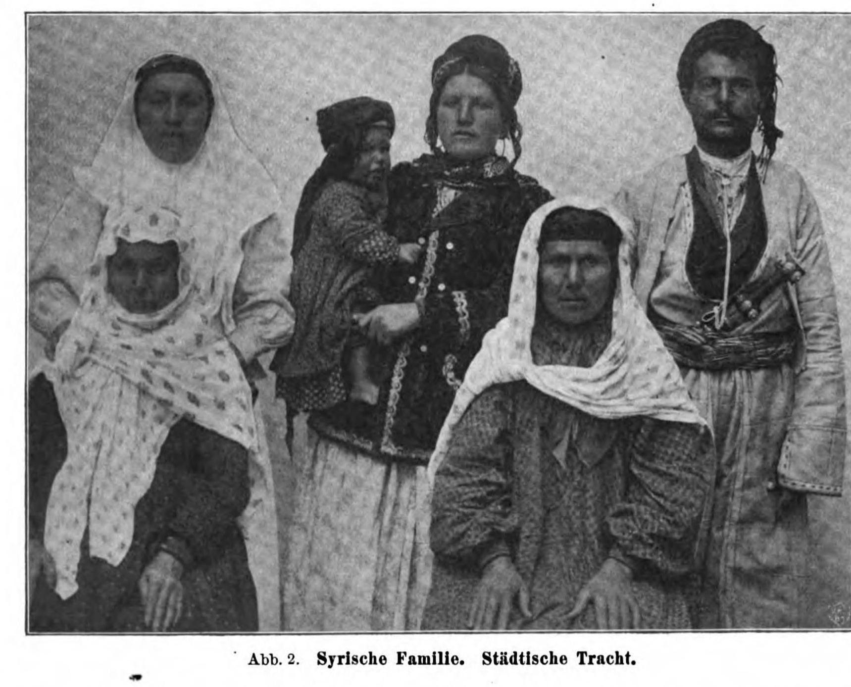 Assyrian family in town dress, Urmia, 1909