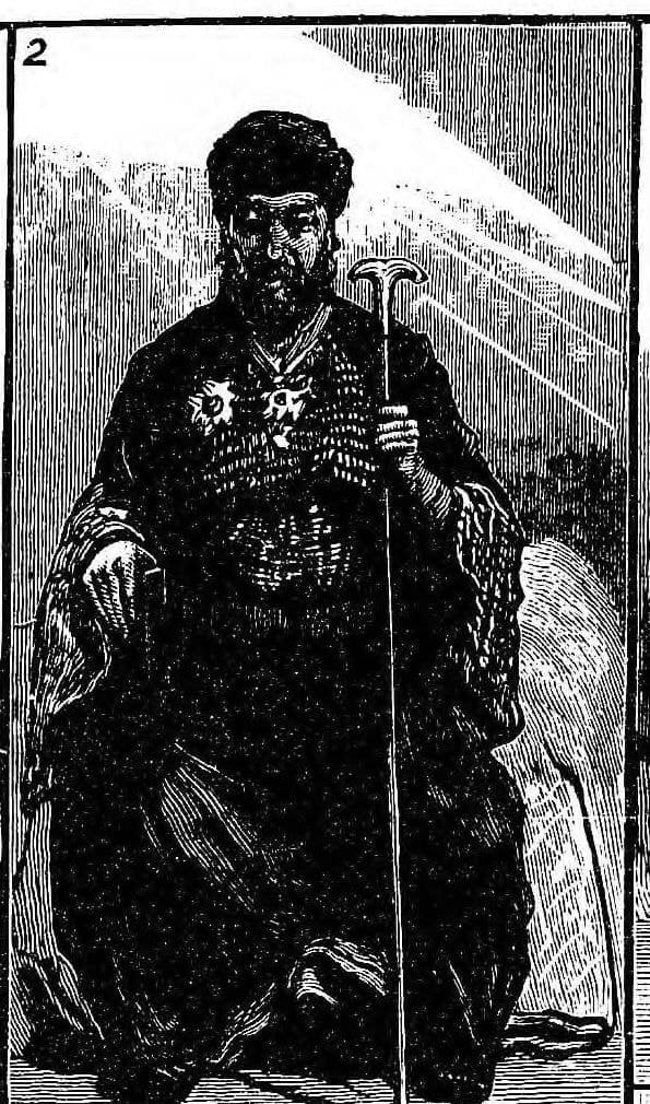 Patriarch Mar Shimun, engraving from The Graphic, 1882
