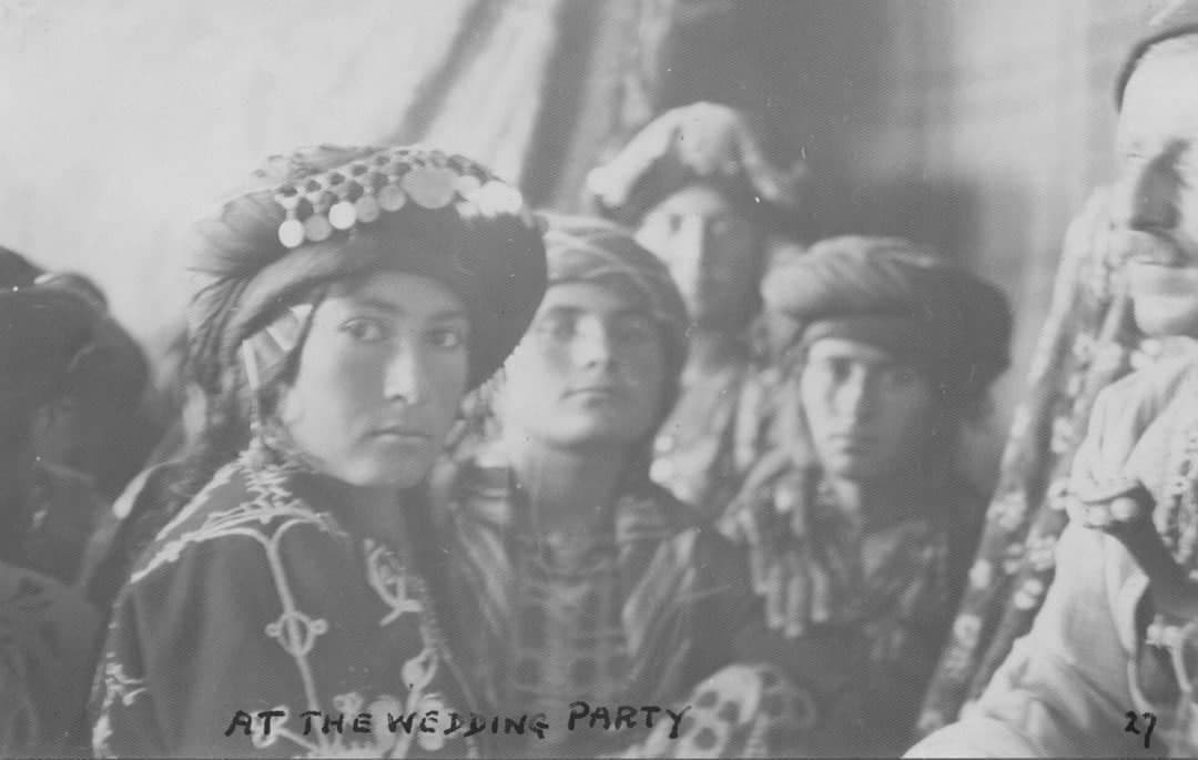 Assyrian women in coin headdresses at a wedding party, Ser Amadia