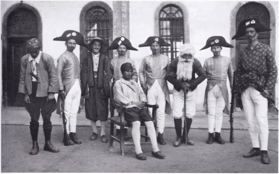 Costumed students of the Syro-Chaldean Seminary of St. Jean, Mosul