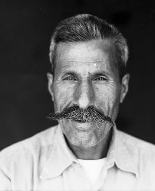 Portrait of an Assyrian man at Habbaniya, 1950
