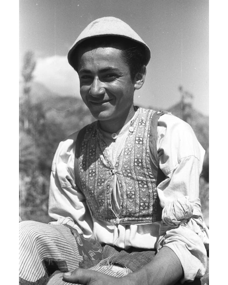 Smiling Assyrian youth at Challik
