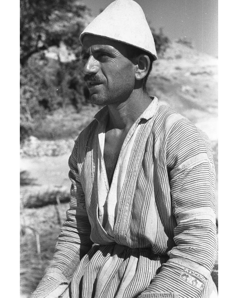 Assyrian man in a tall felt cap