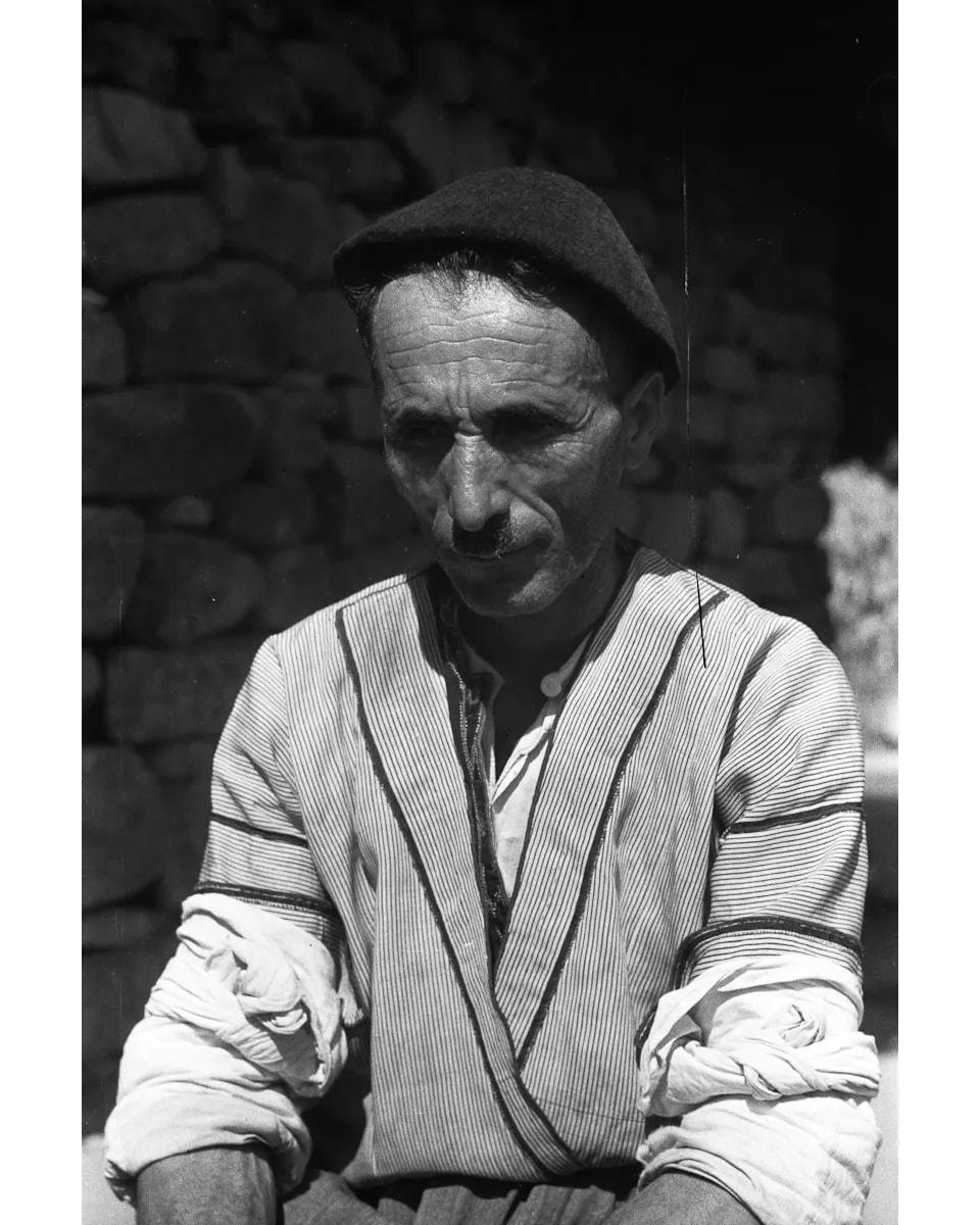 Assyrian man in a dark cap at Challik