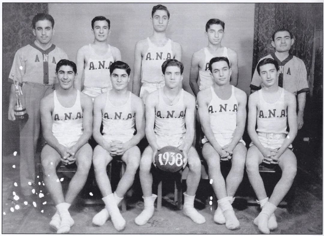 Assyrian youth basketball team in Chicago, 1938