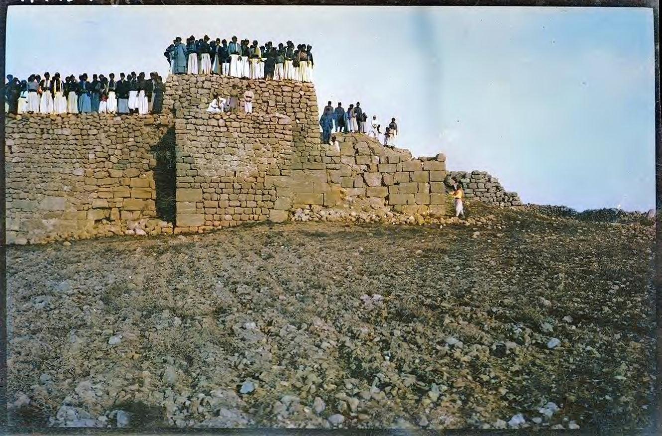 Townspeople on the walls of the church of Mor Philoxenos, Midyat, 1911