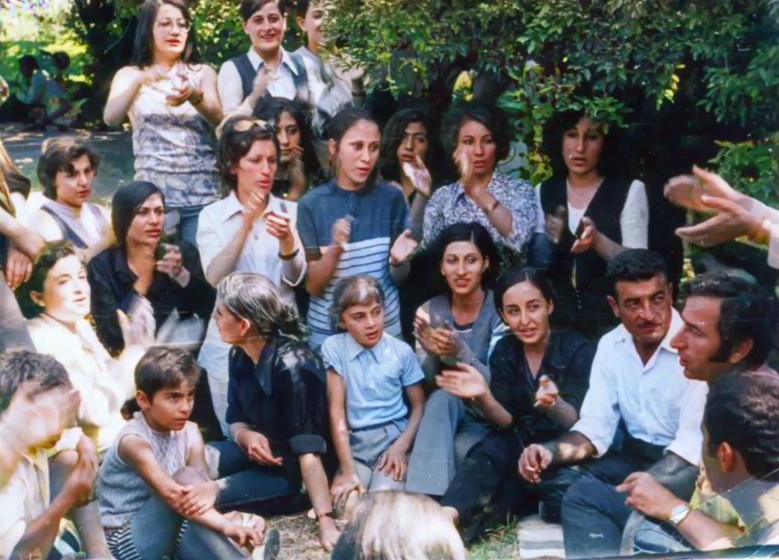 Syriac families singing together near Qamishli, 1960s