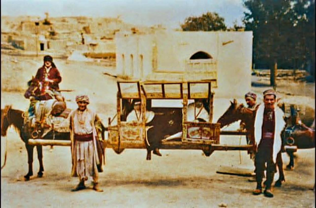 Horse litter for carrying Syriac nuns, Midyat, 1890