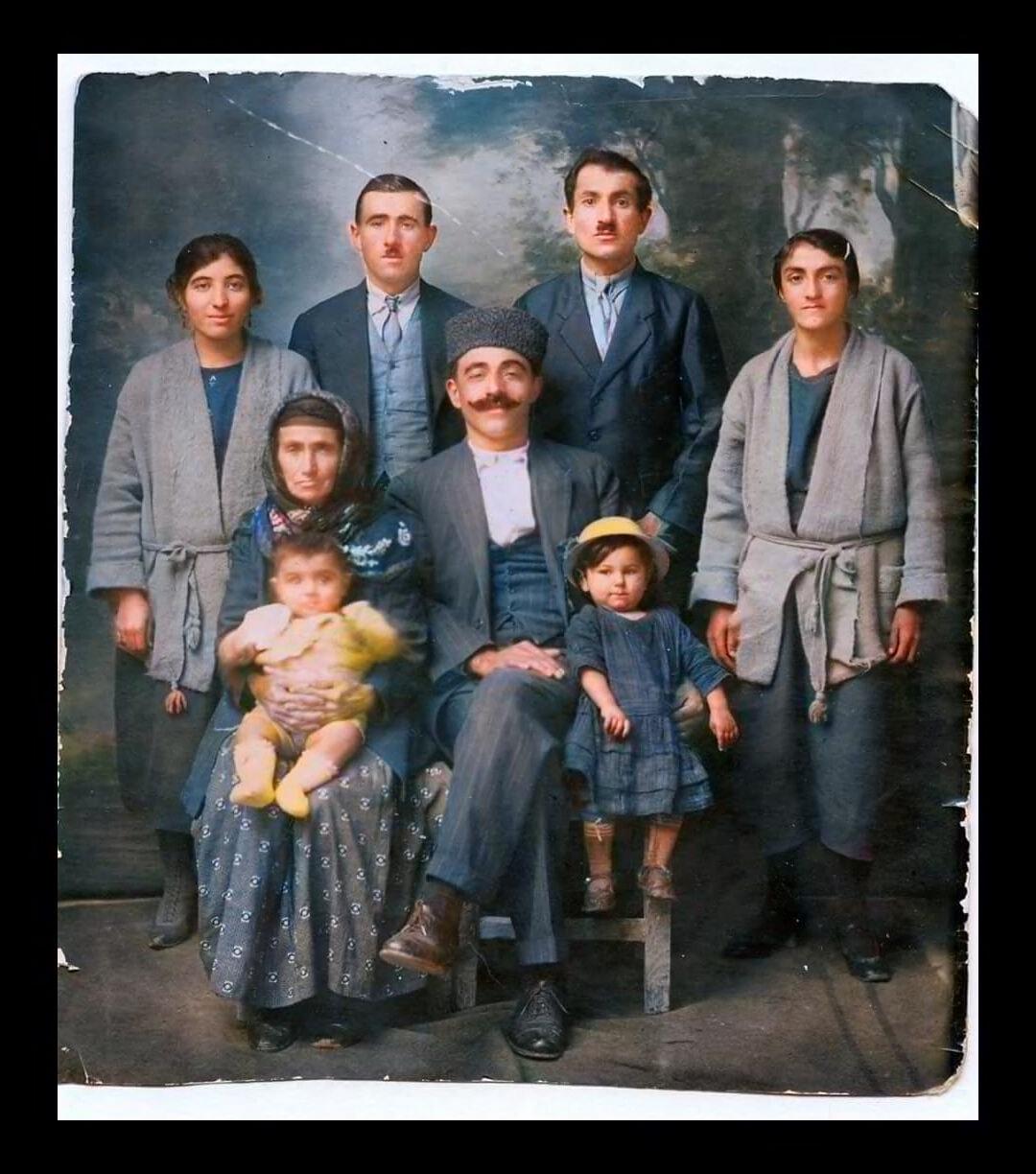 Assyrian family with children in Urmia
