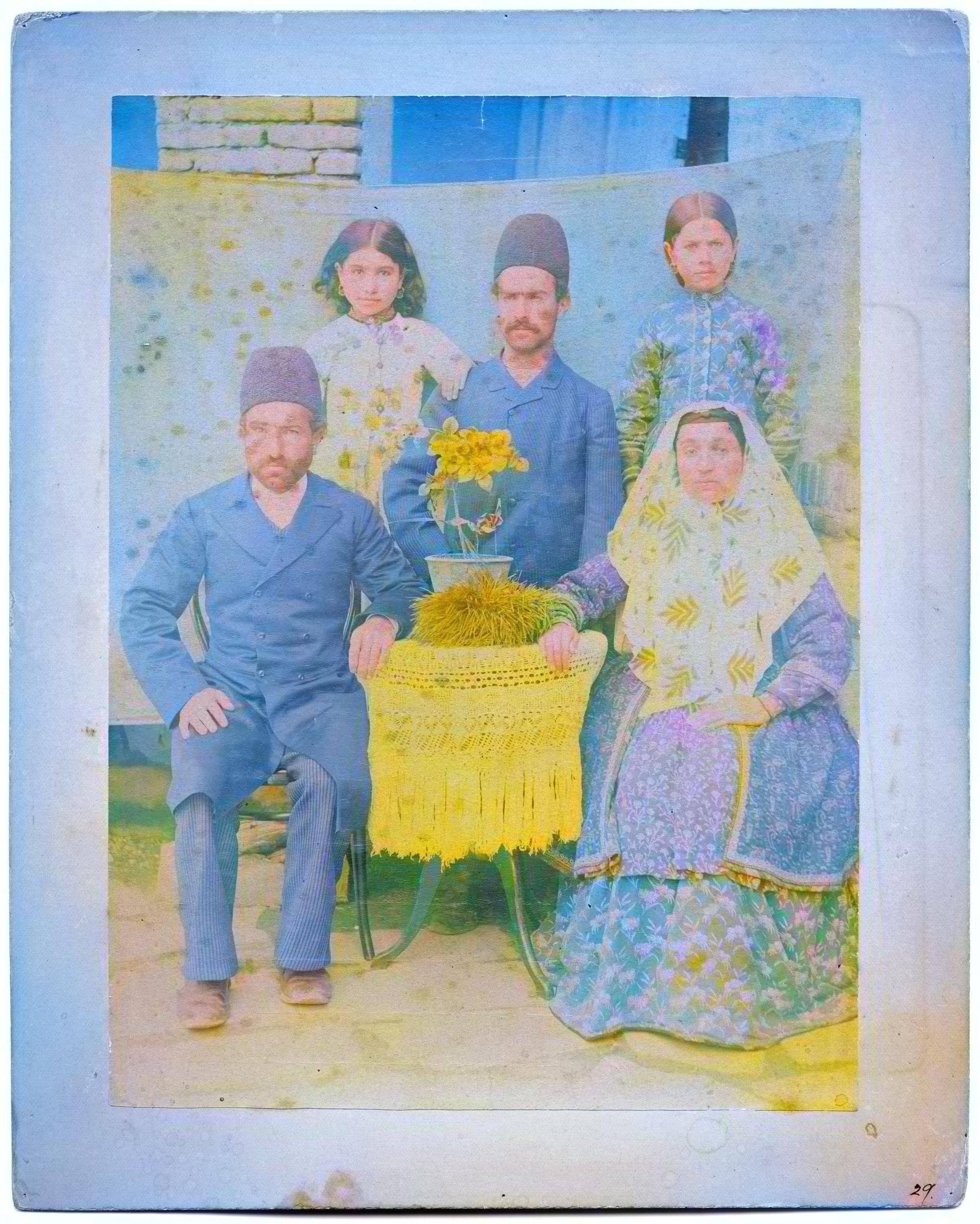 Dr. Israel Joseph, a Nestorian physician of Urmia, with his family