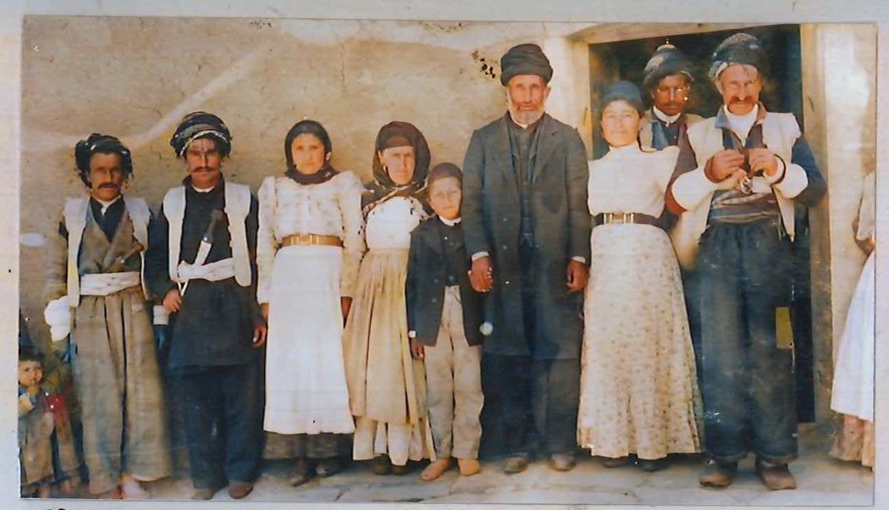 Nestorian (Assyrian) pastor and his relatives, Persia, early 1900s