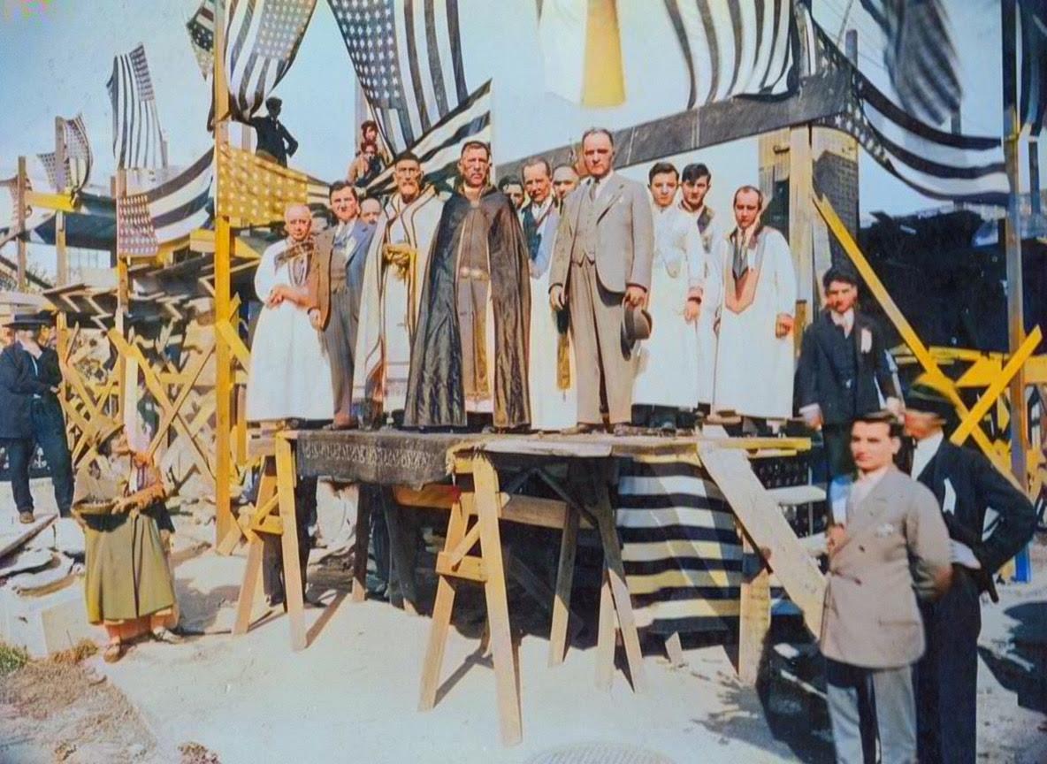 Groundbreaking of the first Syriac Orthodox church in the US, West New York, 1927