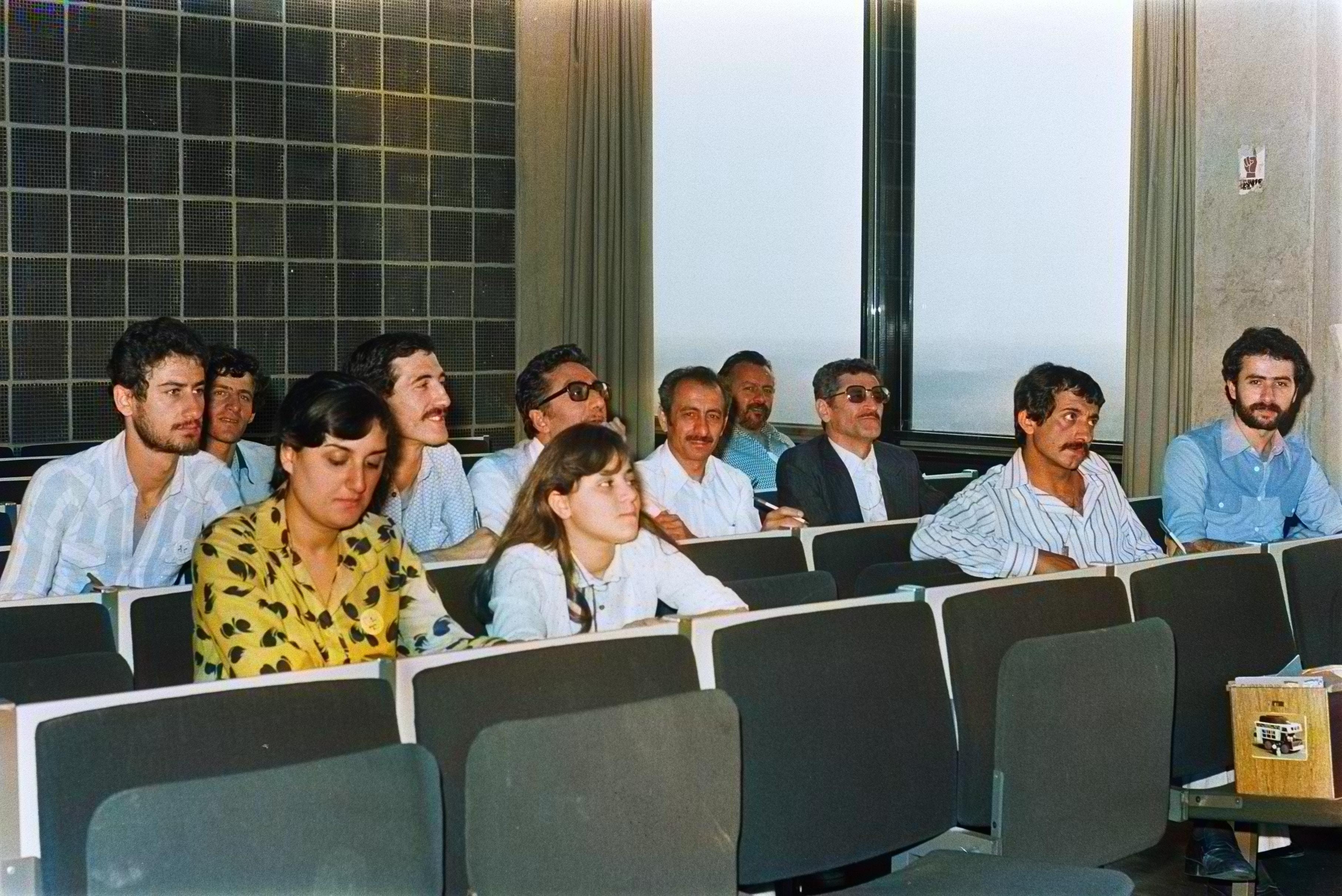 Christians from Turkey in a classroom at the Vrije Universiteit, Amsterdam, 1981