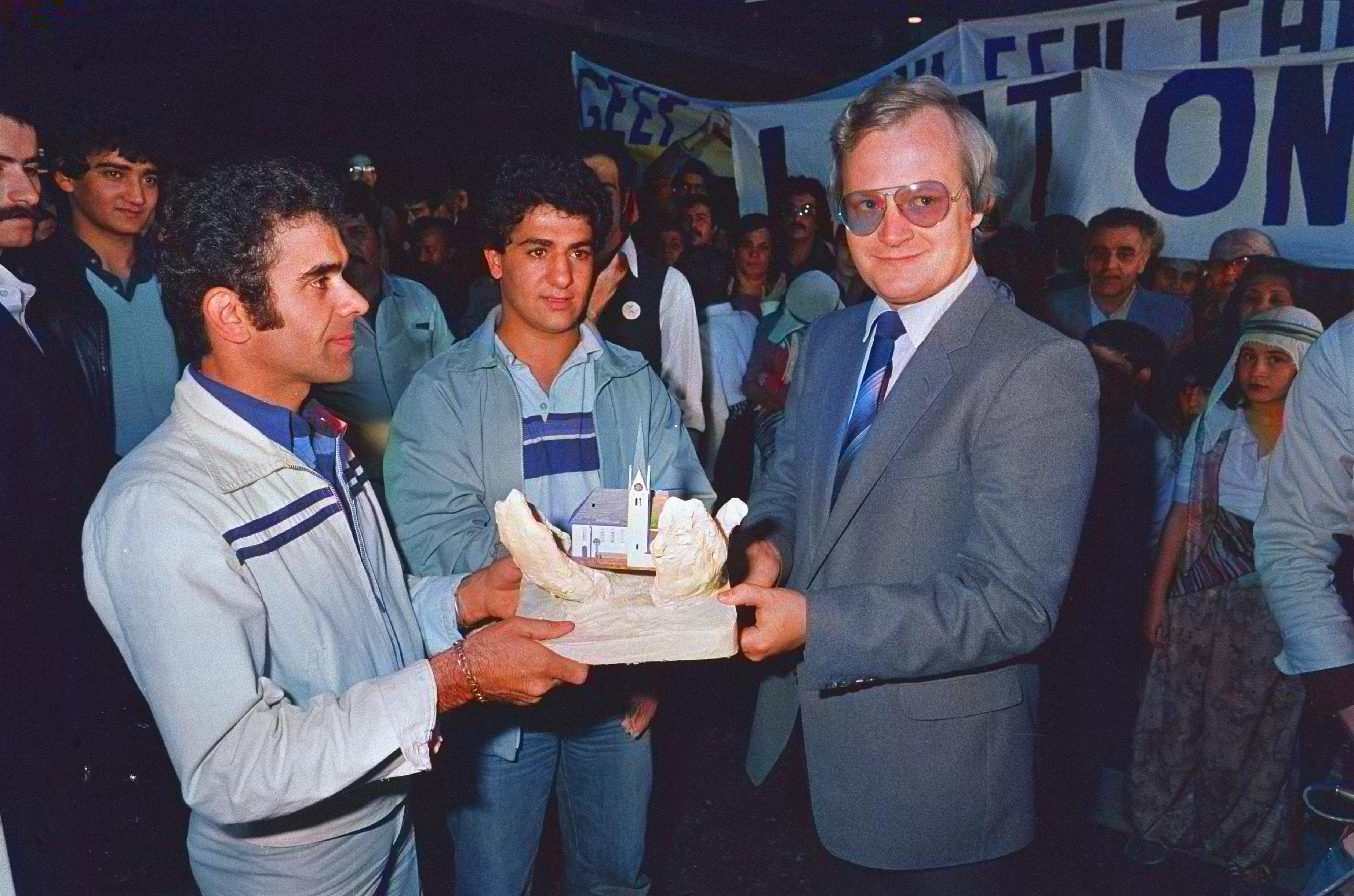 Petition for asylum handed to the Ministry of Justice, The Hague, 1981