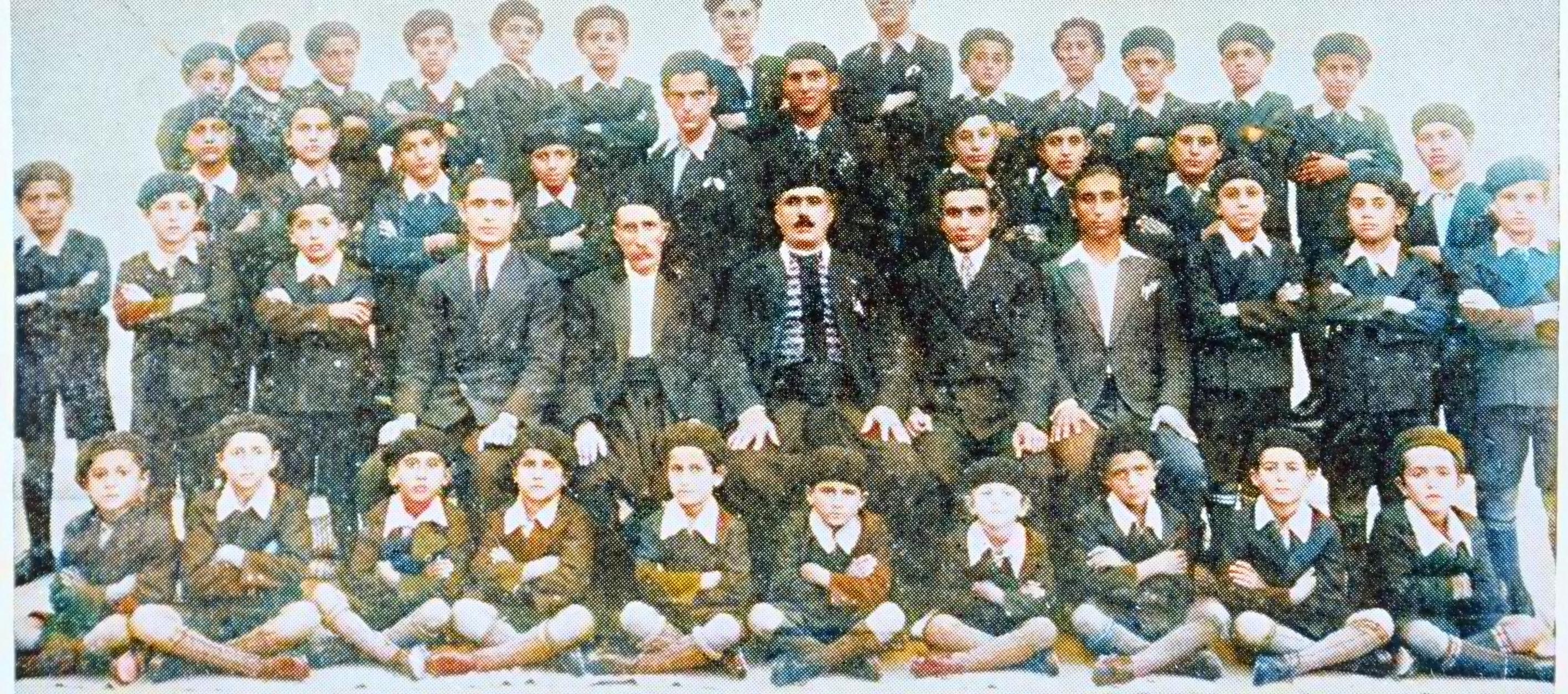Teachers and orphans of the Assyrian school in Beirut