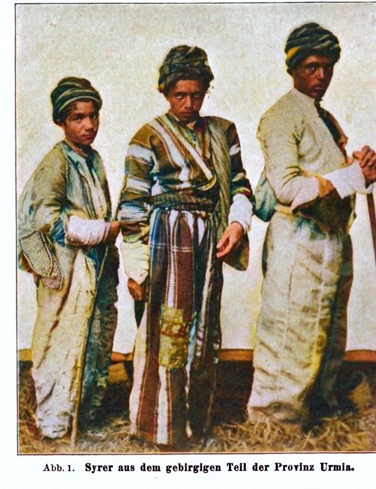 Assyrian young men from the mountains of Urmia province, 1909