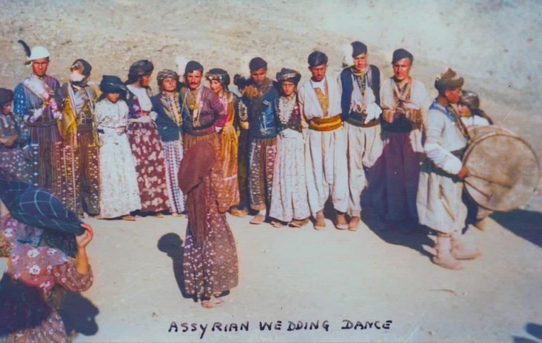 Assyrian wedding dance on a hillside, Ser Amadia