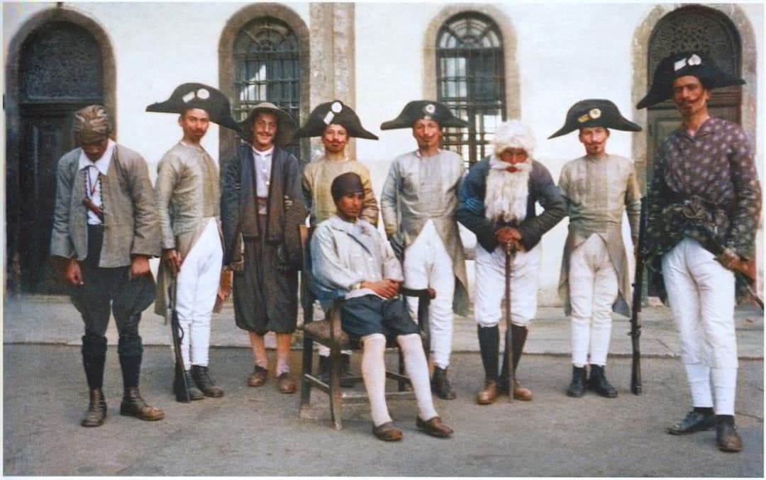 Costumed students of the Syro-Chaldean Seminary of St. Jean, Mosul