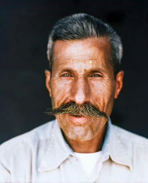 Portrait of an Assyrian man at Habbaniya, 1950