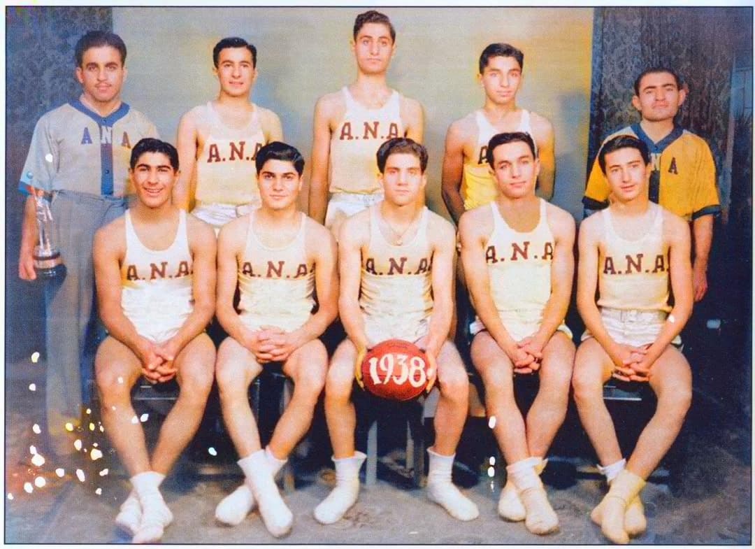Assyrian youth basketball team in Chicago, 1938