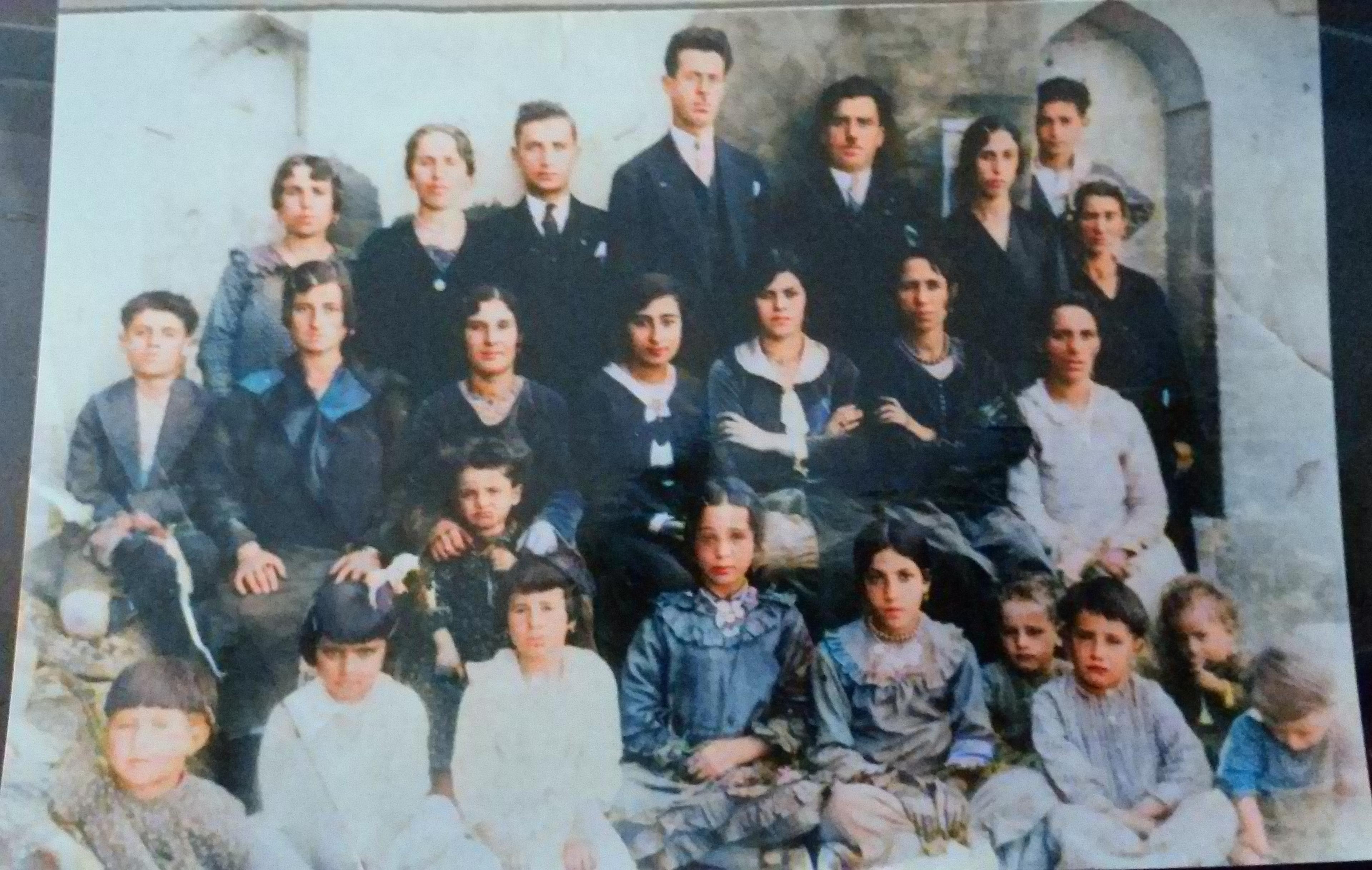 The Şabo family and friends gathered in Midyat